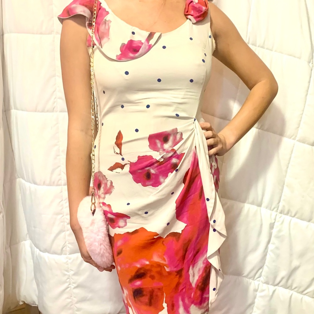 pink floral VINTAGE dress